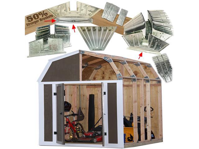 50 Structurally Stronger Truss Design Easy Shed Kit Builds 6in14in Widths Any Length Storage Barn Shed Garage Playhouse Easy Framing Kit 2x4 Basic...