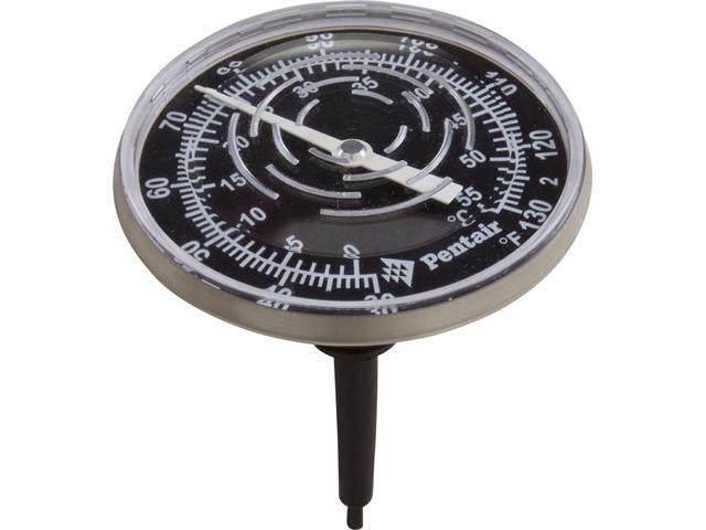 Thermometer, In-Line Nylon Wall,30-130 Deg, 1/2'mpt