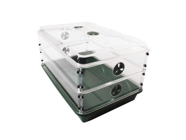 93807 Domed Propagator, 2 Height Extenders, Green