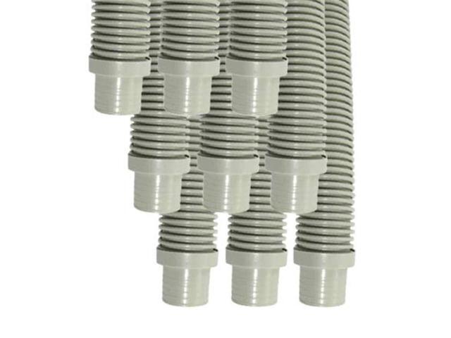 9 Pack Universal Swimming Pool Cleaner Suction Hose 48 Long Grey Color for Hayward Navigator, Pool Vac Ultra, AquaBug, Polaris ATV and More