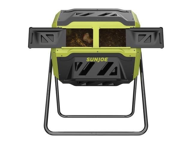 Outdoor Tumbling Composter Bin with 360Â° Dual Chamber, 2-10 Weeks Compost, 42 Gal - Rotating Composting Tumbler for Home Waste Management and...