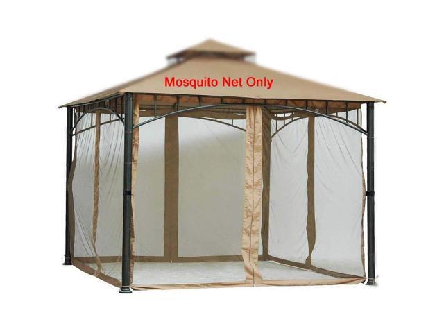 10x10 Gazebo Universal Replacement Mosquito Netting Screen Walls, Set of 4 Panels (Gazebo Mosquito Net Only)
