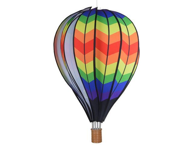 22 in. Hot Air Balloon - Double Chevron Rainbow