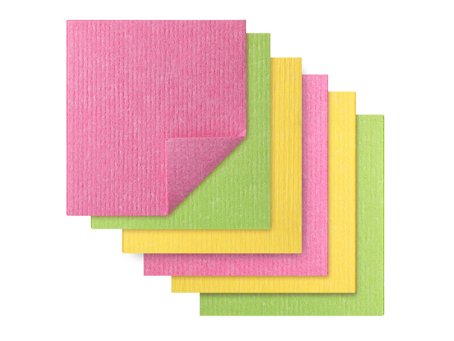 Dish Cloths, 6 pcs, Reusable Paper Towels Absorbent Kitchen Towels, Dishcloths for Kitchen, Cellulose Sponge Cloths, Dish Drying Towels, Kitchen...