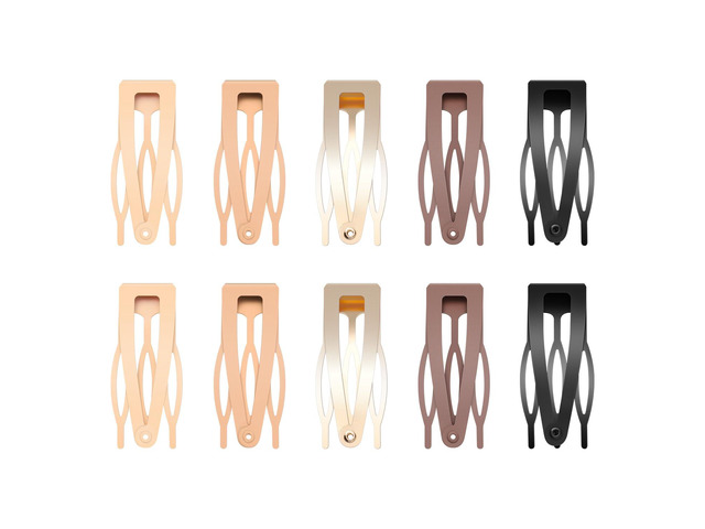 Sightor 10 Pcs Double Grip Hair Clips, Metal Snap Hair Clips Hair Barrettes Non Slip Hair Clips Women Hair Styling Hair Accessories for Thin...