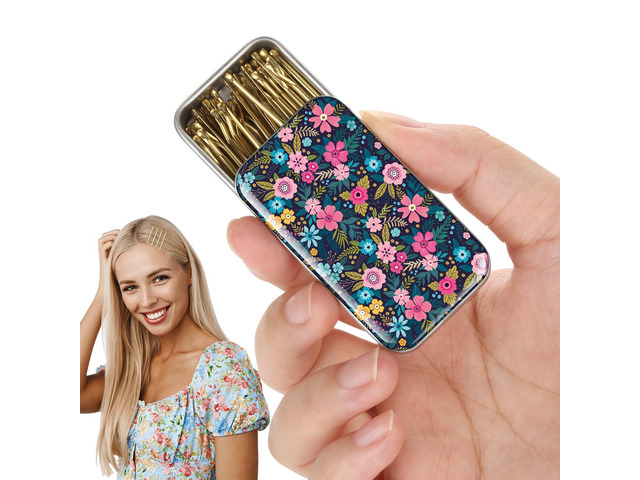 Blonde Bobby Pins, Pain-Free Hair Clips, Best Size 2in for Women and Girls (Golden -01)
