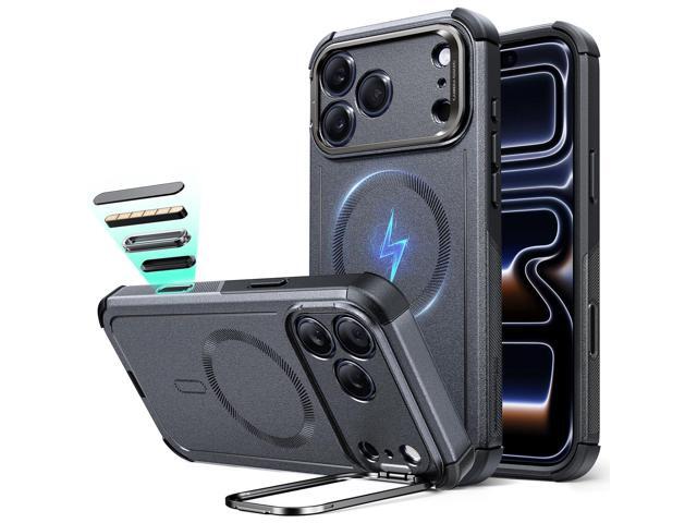 iPhone 17 Pro Case Flex Stand, for MagSafe, Rugged, Grey Camera Control, 7X Military-Grade Drop Protection, Magnetic Phone Case, Shock-Absorbing...