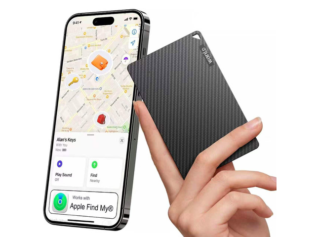 Wallet Tracker for Apple Find My, [Apple MFi Certified], iOS Only 5+ Year Battery, Ultra-Slim Smart Card Tracker for Walle, Wallet Tracker Card...