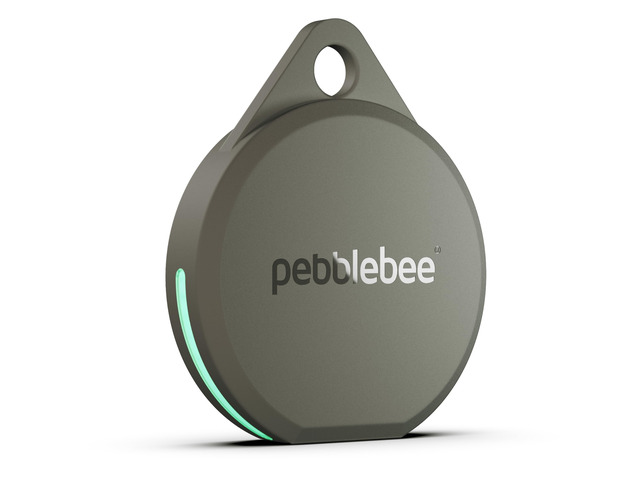 Pebblebee Clip 5 Bluetooth Tracker Tag for Keys & Bags, 130dB Siren Alt to Air Tag & Android Trackers LED Strobe, 12-Mo Battery, Alert Safety Mode