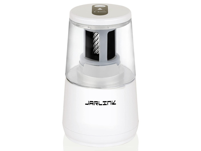 Electric Pencil Sharpener, Heavy Duty Helical Blade, Auto Stop Suitable for No.2/Colored Pencils(6-8mm), Dual Power AC Adapter/Battery Operated in...