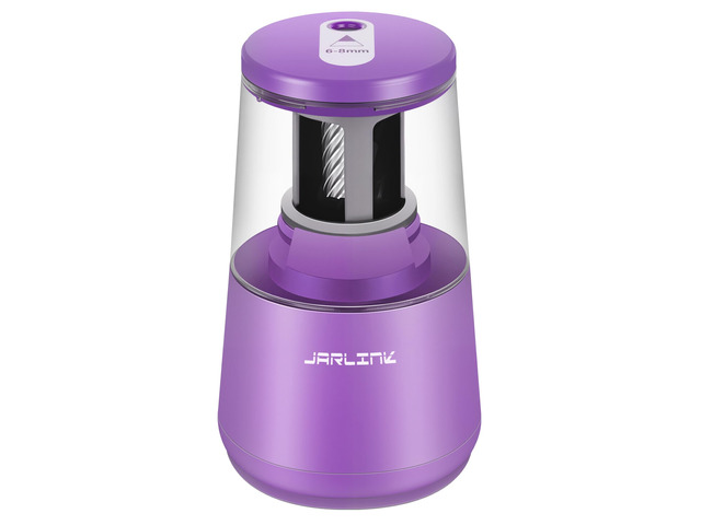 Electric Pencil Sharpener, Heavy Duty Helical Blade, Auto Stop Suitable for No.2/Colored Pencils(6-8mm), Dual Power AC Adapter/Battery Operated in...