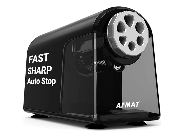 Electric Pencil Sharpener for Classroom, 6 Holes, Heavy Duty Pencil Sharpeners for Home, Pencil Sharpener Plug in for 6-11mm Pencils, Auto Stop,...
