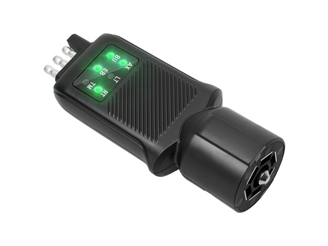 7 Pin Trailer Plug Tester & 4 Pin Trailer Tester with Double-Sided LED Indicators, Trailer Light Tester for Boat Trailer RV Truck Camper, Not...