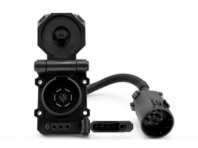 Bluarc Electronics Multi-Tow 7 Blade and 4 Flat Heavy-Duty Trailer Connector/Towing Receiver with 16' extension and USCAR Plug (Replaces Hopkins...