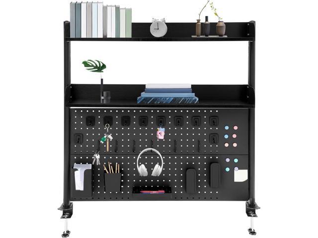 Desktop Bookshelf Clamp On Desk Shelf with Each Tier Load Capacity(16.53 Lbs) Multipurpose Clip-On Desk Organiser Desktop Organizer Bookshelf...