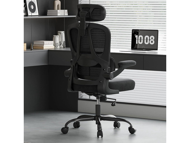 Ergonomic Office Chair, Desk Chair with Headrest and Lumbar Support, High Back Swivel Home Office Chair with Headrest for Home Office Bedroom,...