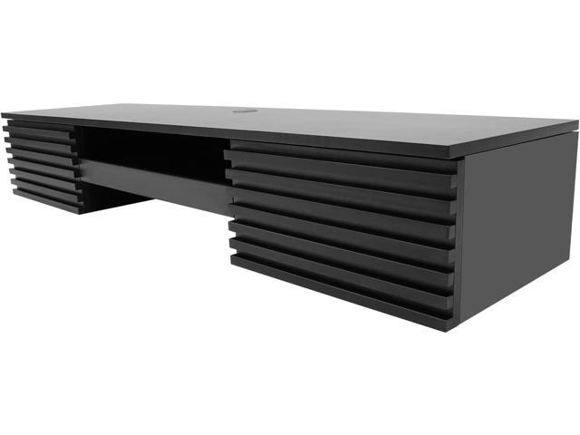 Wall Mounted Desk 60x15.5x9.5 Inch, Wall Mount Office Desk with Pull Out Drawer, Wall Organizer Table, Max. Load Bearing 120lbs (Black)