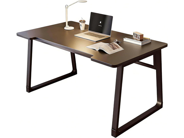 Computer Desk 39.4 Inch Small Office Desk with Wood Top and Metal Frame, Study Writing Desk for Home, Bedroom, Gaming, U-Shaped Leg Design, Modern...