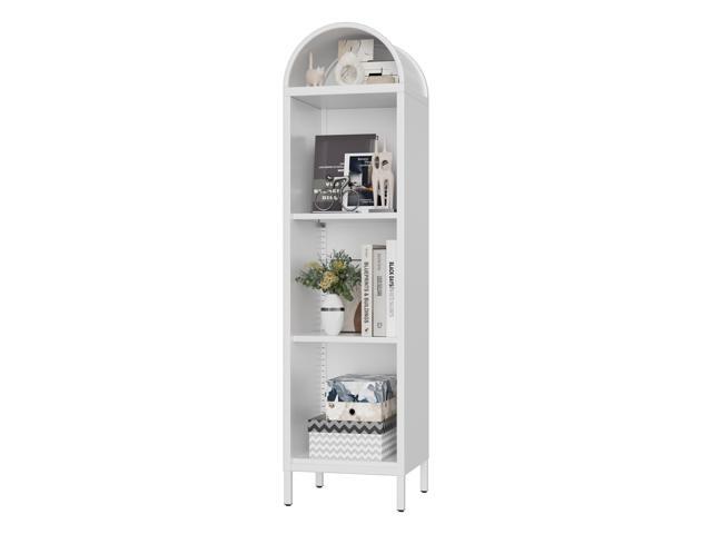 63' H Arch Display Bookcase with 2 Adjustable Shelves, Kitchen Pantry Storage Bookshelf for Dining Room, Home, Office, Kitchen, Study Room,...