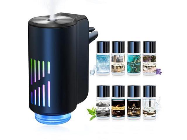 Car Air Freshener Diffuser, Smart Car Air Freshener with Three Adjustable Light Modes, Rechargeable Aromatizante Para Carro with 8pcs Essential...