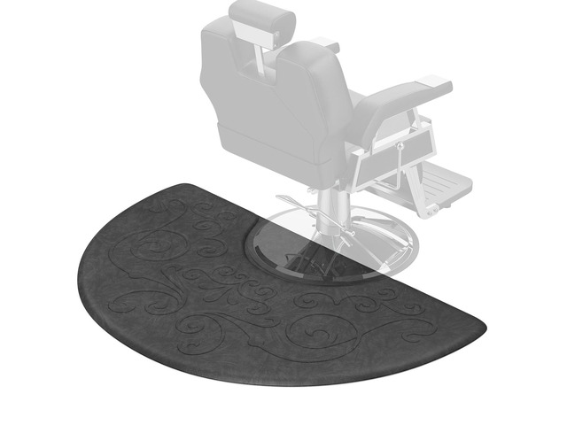 5/8'' Thick Salon Anti Fatigue Mat for Hairstylist Standing, 3'x5' Barber Floor Matt Under Styling Chair, Salon Chair Mat, Anti-Slip Easy Cleaning