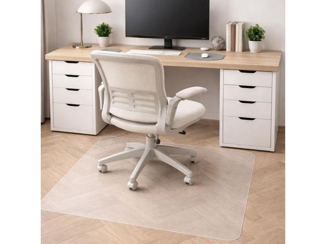 Office Chair Mat for Hardwood Floors 36' x 48', Clear PVC Hard Floor Protector Mat for Under Desks, Rectangular Vinyl Floor Mat for Computer Desks...