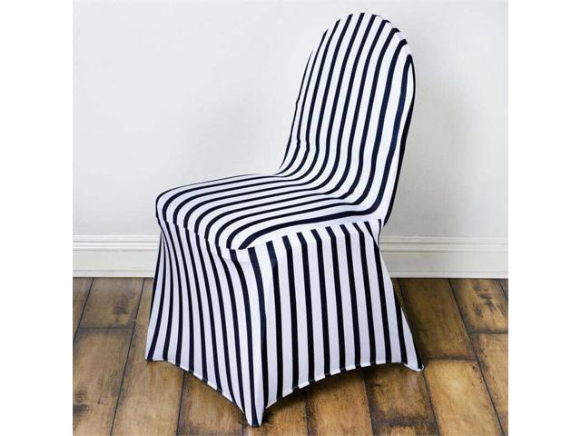 10PCS Striped Stretchy Spandex Fitted Banquet Chair Cover Dinning Event Slipcover for Wedding Party Banquet Catering
