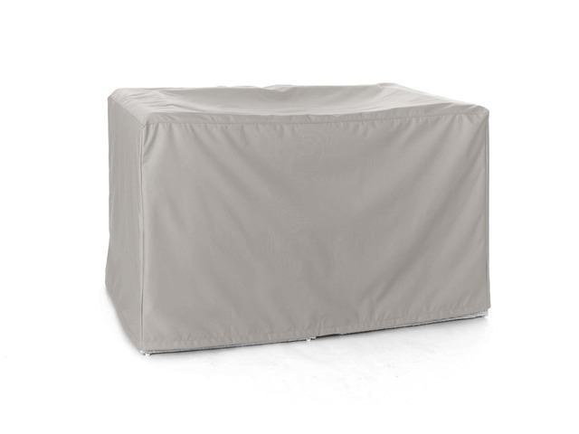 Modular Sectional Club Chair Cover - Heavy-Duty Polyester, Weather Resistant, Drawcord Hem, Seating and Chair Covers, 38W x 38D x 35H, Ripstop Grey
