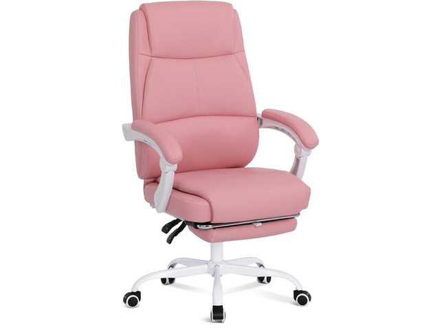 Big and Tall Office Chair with Footrest, High Back Desk Chair with Linkage Armrest, 90-155Â° Recline Executive Computer Chairs with Adjustable...