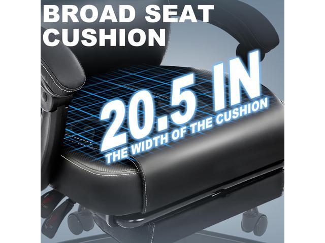 Big and Tall Office Chair with Footrest, High Back Desk Chair with Linkage Armrest, 90-155° Recline Executive Computer Chairs with Adjustable...