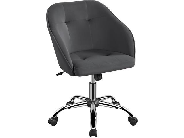 Office Chair Height Adjustable Mid Back Chair Swivel Large Seat Chairs Desk Chair Computer Chair on Wheels with Armrests