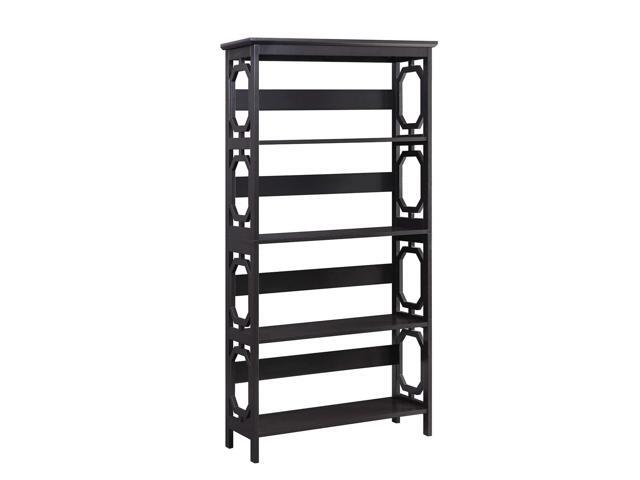 Omega 5 Tier Bookcase, Espresso