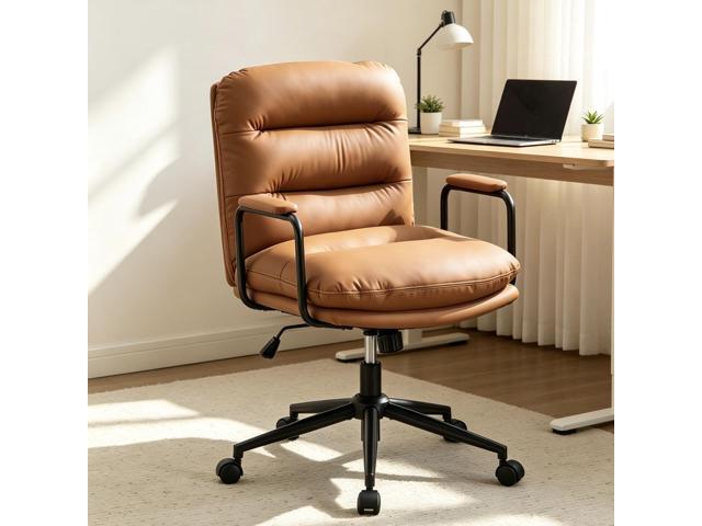 Ergonomic Office Chair, Home Office Desk Chair with Lumbar Support, Adjustable Height 360° Swivel Computer Task Chair, Removable Armrest Mid Back...