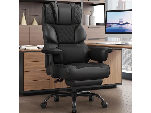 Big and Tall Office Chair, Desk Chair with Soft Adjustable Armrests, Ergonomic High Back Gaming Chair with Lumbar Support, Executive Computer...