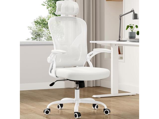 Ergonomic Office Chair, Home Office Desk Chair with Headrest, High Back Swivel Computer Chair with Armrests and Adjustable Lumbar Support for Home...