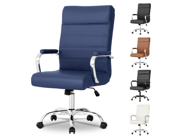 Office Desk Chair,Modern Conference Room Chairs,High Back Ergonomic Home ofiice Chair,Adjustable Height Swivel Executive Computer Chair with Padded...