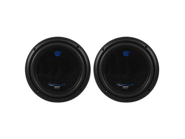 AC10D 10 Inch 3000 Watt 4 Ohm Dual Voice Coil Car Audio Subwoofers with Stamped Basket, Polypropylene Cone & Foam Surround, Black, Pair
