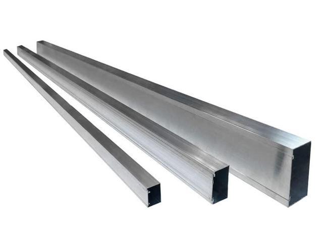 Aluminum Metal Surface Cable Raceway Wire Molding - 3.125' W x 2' H - 58 Inch - (Pack of 3)