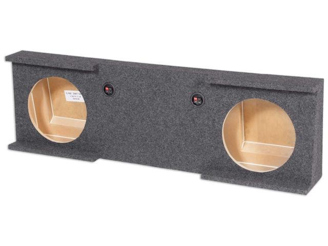 REC13 Dual 10' Subwoofer Enclosure Box, Downfire Design, High-Grade MDF, Premium Carpet, for 2007-2013 GMC/Chevy Sierra/Silverado Crew Cab Audio...