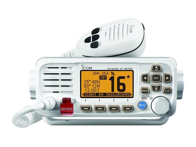 IC-M330 Ultra Compact VHF Marine Transceiver Without GPS - White