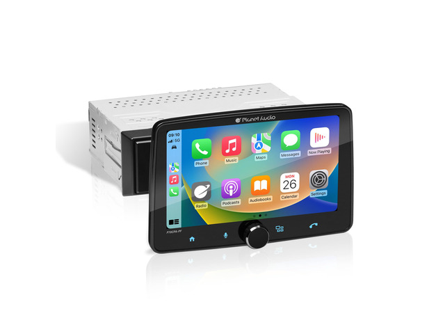 P70CPA-PF Car Stereo - Apple CarPlay, Android Auto, Single Din, 7 Inch Touchscreen, Bluetooth, No CD DVD Player, AM/FM Radio Receiver, Multi Color...