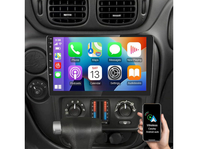 10.1' Car Radio Stereo for Chevrolet Trailblazer 2002 2003 2004 2005 2006 2007 2008 2009 with Wireless CarPlay & Android Auto, Radio for...