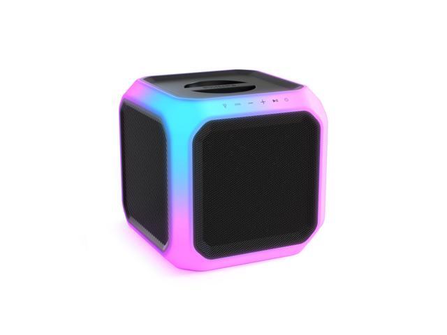 X7207 Bluetooth Party Speaker,160W Wireless Cube Speaker with Powerful Sound and Deep Bass, Supports USB/AUX/TWS, Mic Input and Vibrant 360° Party.