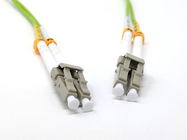 30 Meter 100Gb OM5 Multimode Duplex Fiber Optic Cable (50/125) - LC to LC - Lime Green