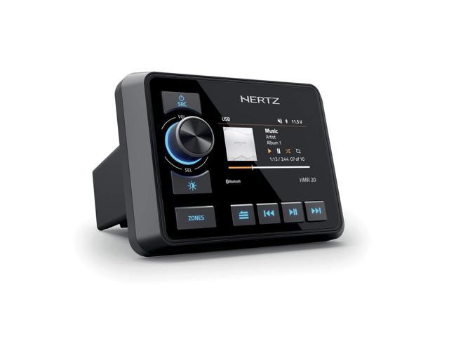 HMR-20 Marine Digital Media Receiver 2-Zone Receiver 3' Color Display AM/FM/USB/Bluetooth, 50 W x 4