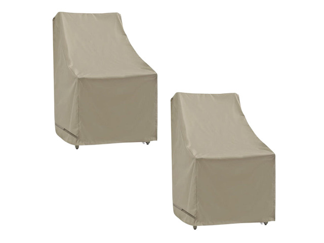 Premium Waterproof Outdoor Patio Chair Furniture Cover with Adjustable Peel and Secure Fasteners High Back Rocking Chair Cover Set of 2 27' W x...