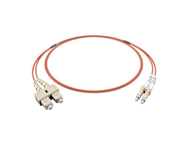 FiberCablesDirect OM1 Multimode Fiber Patch Cable Length Options 0.5M300M LC SC 80M (262.47ft) Duplex 62.5/125Âµm 1Gb Ethernet Orange...