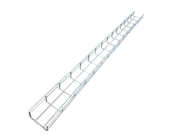 Cable Tray- 5 Feet Long - 4' Width, 2 Depth Wire Mesh Tray Cable Management Rack Cords Organizer Cable Basket, Zinc Plated Steel NEC Approved for.