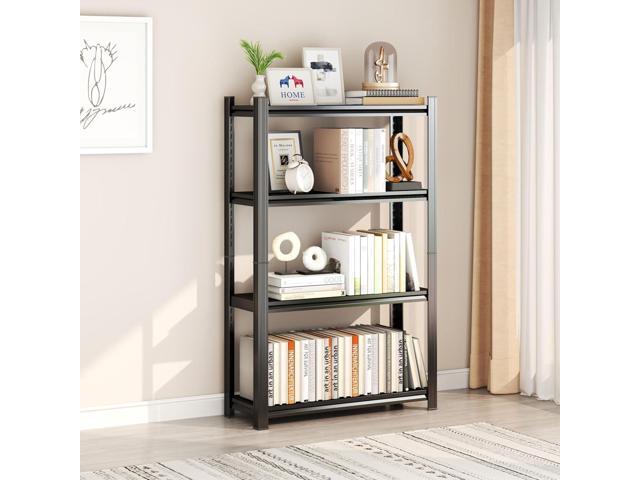 20' W*44' H Book Shelf,4 Tier Metal Wide Bookshelf,Heavy Duty Book Shelfs,Adjustable Shelving Unit,Tall Bookcase,Industrial Bookshelf for Living...