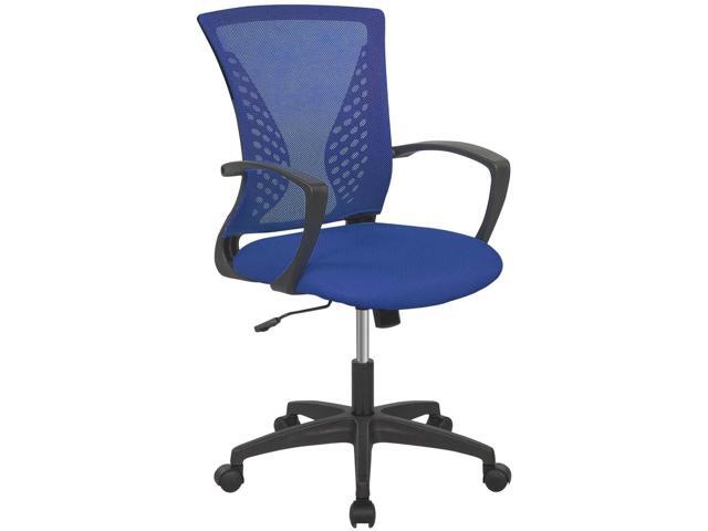 Office Chair Clearance Mid Back Mesh Chair with Ergonomic Lumbar Support and Armrest Adjustable Computer Chair Study Desk Chair Swivel Rolling Task...